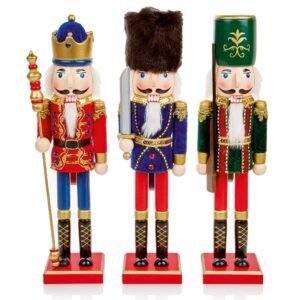 15 Inch Wooden Nutcracker Soldier for Home Christmas Decoration