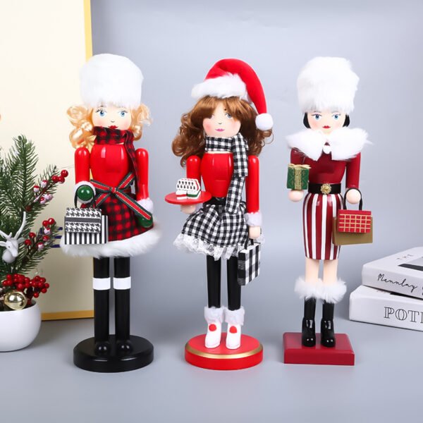15 Inch Wooden Nutcracker Soldier for Home Christmas Decoration - Image 5