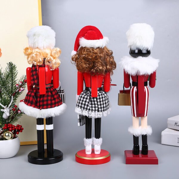15 Inch Wooden Nutcracker Soldier for Home Christmas Decoration - Image 6
