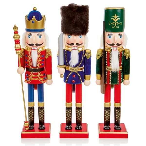 15 Inch Wooden Nutcracker Soldier for Home Christmas Decoration