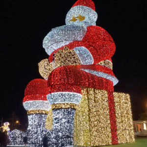 Custom Christmas Santa Claus Motif Lights Christmas Decorations