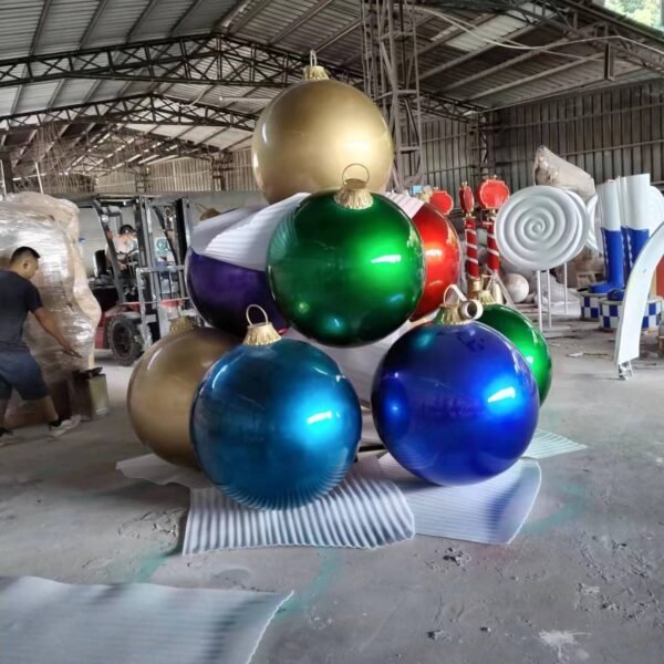 Large Ornaments Outdoor Christmas Decorations Sets Christmas Balls - Image 7