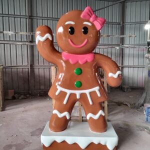 Outdoor Christmas Decoration Large Gingerbread men girl boy