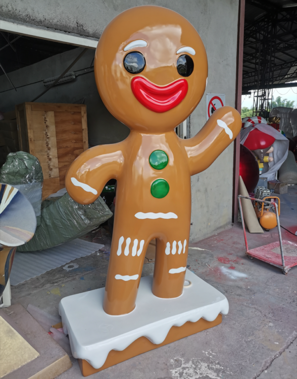 Outdoor Christmas Decoration Large Gingerbread men girl boy - Image 5