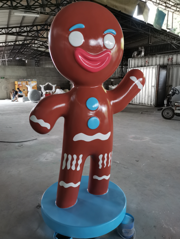 Outdoor Christmas Decoration Large Gingerbread men girl boy - Image 6