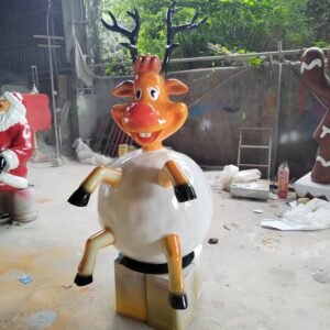 Large Led Lighted Holiday Ornaments Christmas Deer