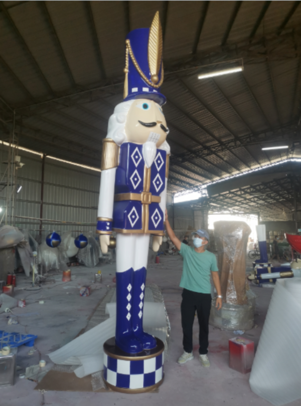 Life Size Christmas Nutcracker Soldier Decorations - Image 2