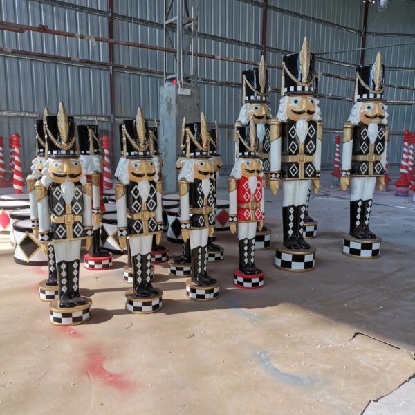 Life Size Christmas Nutcracker Soldier Decorations - Image 5