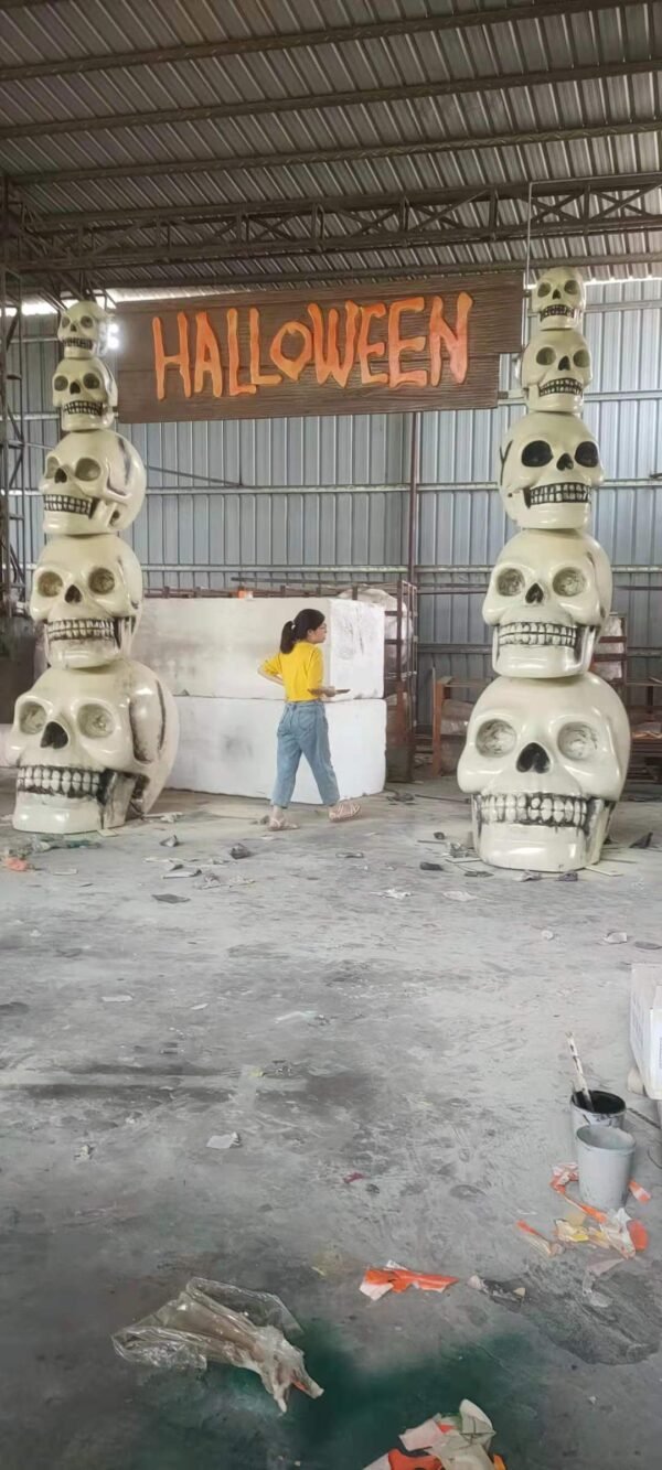Resin Crafts Giant Skeleton Props Toy Halloween Decorations - Image 5