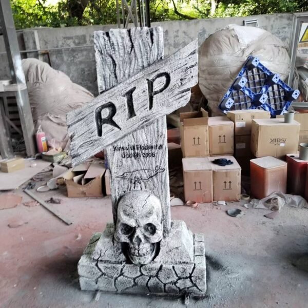 Tombstone Gravestone Monument Fiberglass Products Halloween Headstone - Image 3