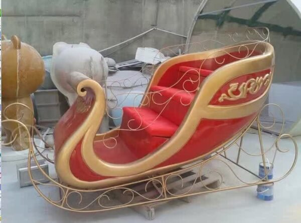 Large Electric Christmas santa reindeer sleigh track - Image 2