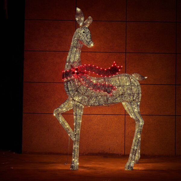 Reindeer Christmas Light Outdoor Yard Village Sets Decorations - Image 11