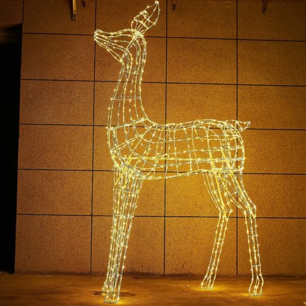 Reindeer Christmas Light Outdoor Yard Village Sets Decorations - Image 8