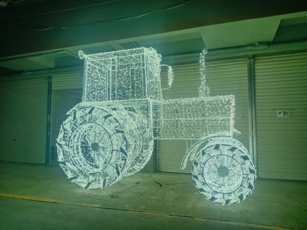 3D Vehicle Tractor Outdoor Christmas Large Motif Lights Decorations