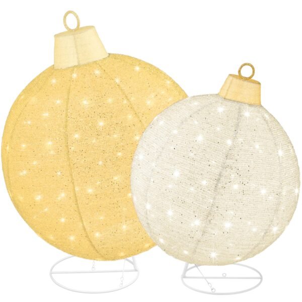 Outdoor Christmas Holiday LED Ball Motif Lights Yard Decorations - Image 9