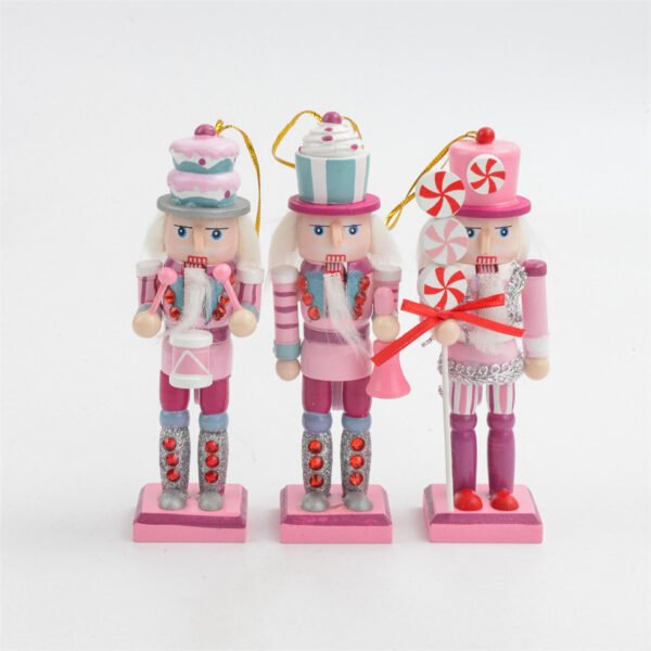 4pcs Navidad Decor Christmas Mini Peppermint Nutcrackers - Image 12
