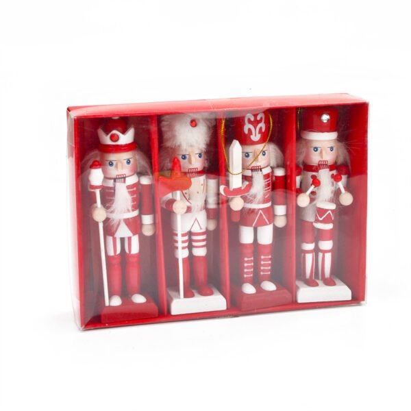 4pcs Navidad Decor Christmas Mini Peppermint Nutcrackers - Image 13