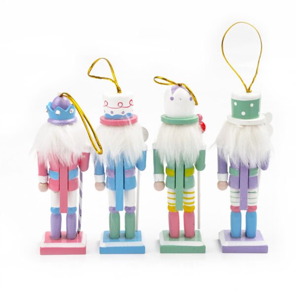 4pcs Navidad Decor Christmas Mini Peppermint Nutcrackers - Image 2