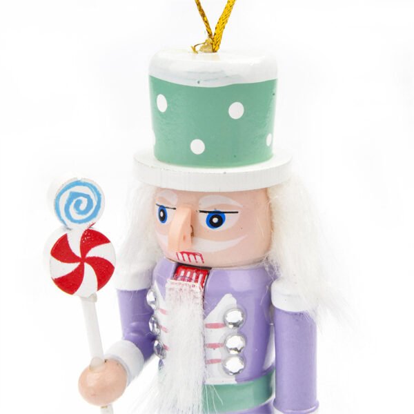 4pcs Navidad Decor Christmas Mini Peppermint Nutcrackers - Image 4