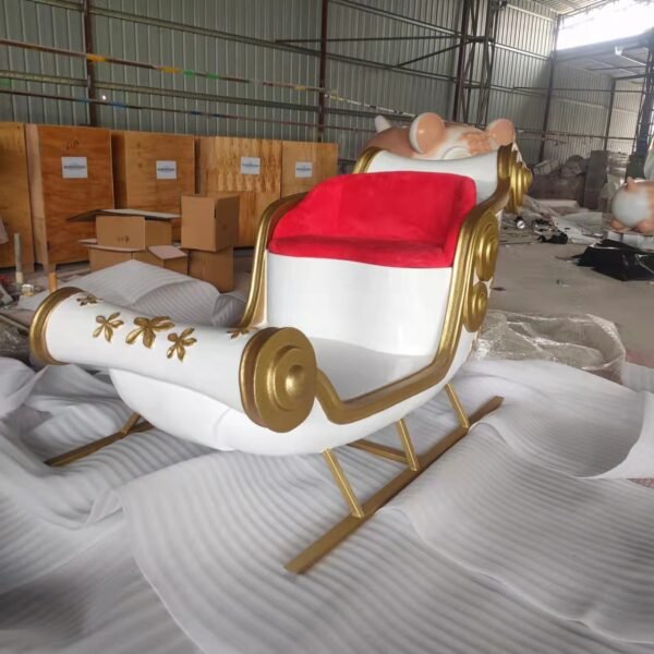 Large Electric Christmas santa reindeer sleigh track - Image 4