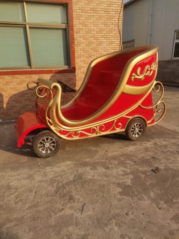 Large Electric Christmas santa reindeer sleigh track - Image 10