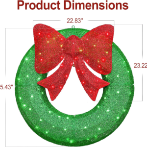 Outdoor Christmas Holiday LED Ball Motif Lights Yard Decorations