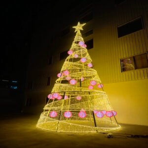 3D Outdoor Christmas Tree Lighted Decorative Christmas Decorations