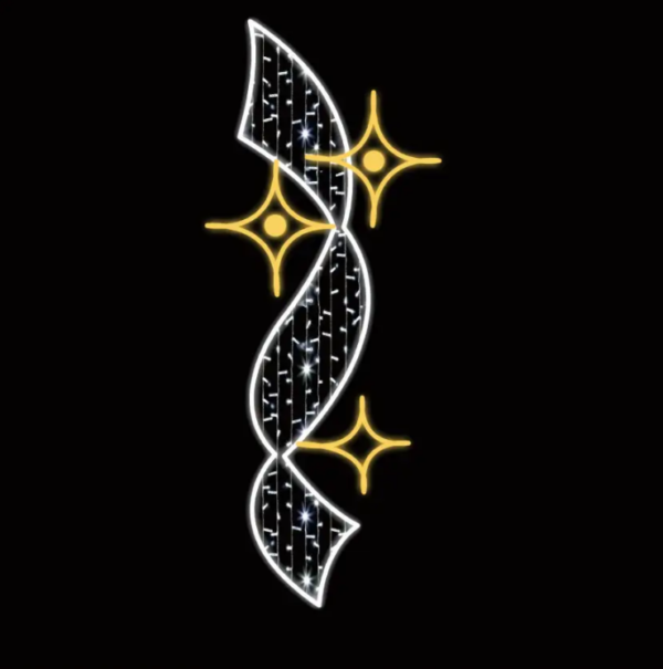 2D Street Pole String Star Motif Lights Christmas Light Decorations Suppliers - Image 6