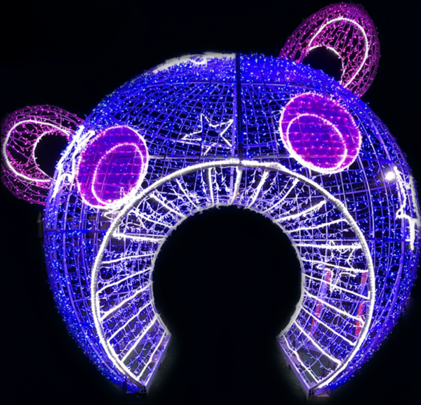 Customized Outdoor Street LED 3D Large Spheres Ornaments Lighting Christmas Ball Lights Decorations Supplies - Image 2