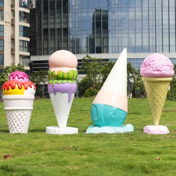 Outdoor Giant Shopping Mall Theme Party Home Decorations Cake Ice Cream Sculpture Resin Crafts Fiberglass Statue Ornaments - Image 4