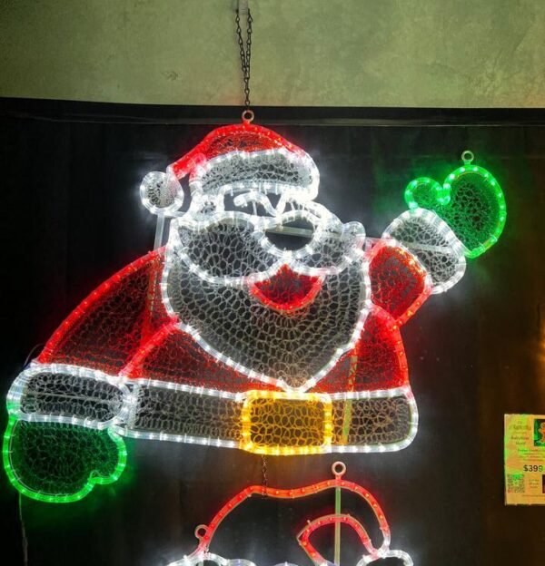 Santa Claus Lighting Decorative 2D LED Santa Claus Motif Lights Decorations Christmas Ornaments - Image 2
