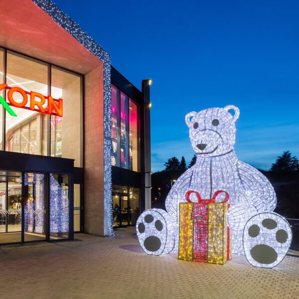 Customized Giant Polar Bear 3d LED Motif Light Christmas Decorations - Image 6