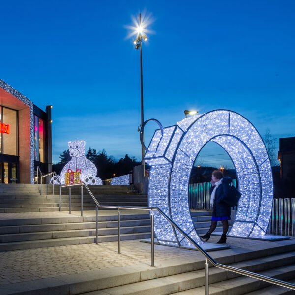 Customized Giant Polar Bear 3d LED Motif Light Christmas Decorations - Image 3