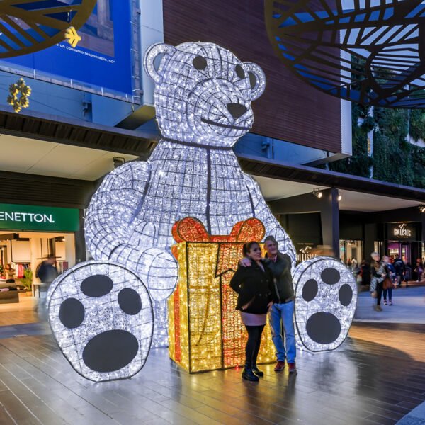 Customized Giant Polar Bear 3d LED Motif Light Christmas Decorations - Image 5