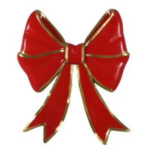 Large Commercial Life Size Status Fiberglass Products Resin Art Christmas Decorations Outdoor Life Size Gift Bows for Holidays