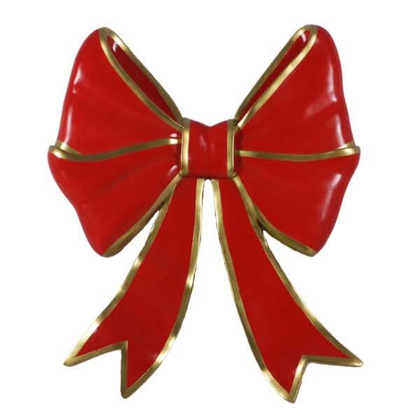 Large Commercial Life Size Status Fiberglass Products Resin Art Christmas Decorations Outdoor Life Size Gift Bows for Holidays