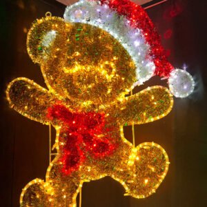 2D LED Lighted Decorative Street Shopping Mall Teddy Bear Motif Light Holiday Christmas Decorations