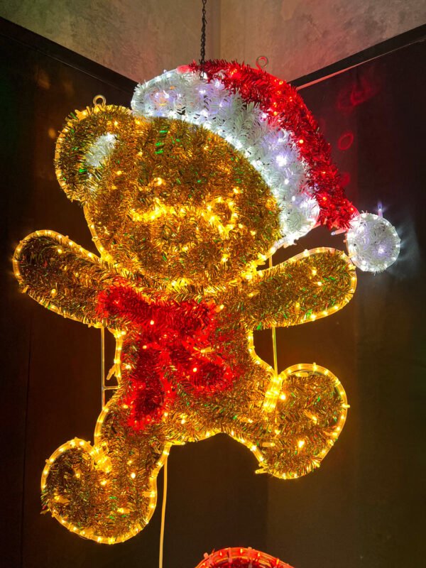 2D LED Lighted Decorative Street Shopping Mall Teddy Bear Motif Light Holiday Christmas Decorations