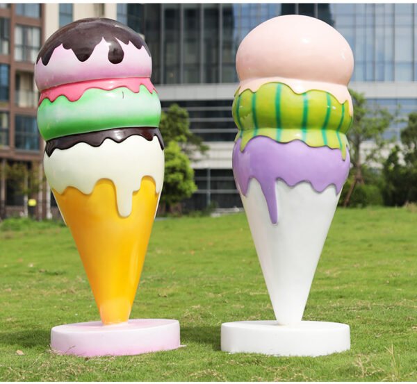 Outdoor Giant Shopping Mall Theme Party Home Decorations Cake Ice Cream Sculpture Resin Crafts Fiberglass Statue Ornaments - Image 8
