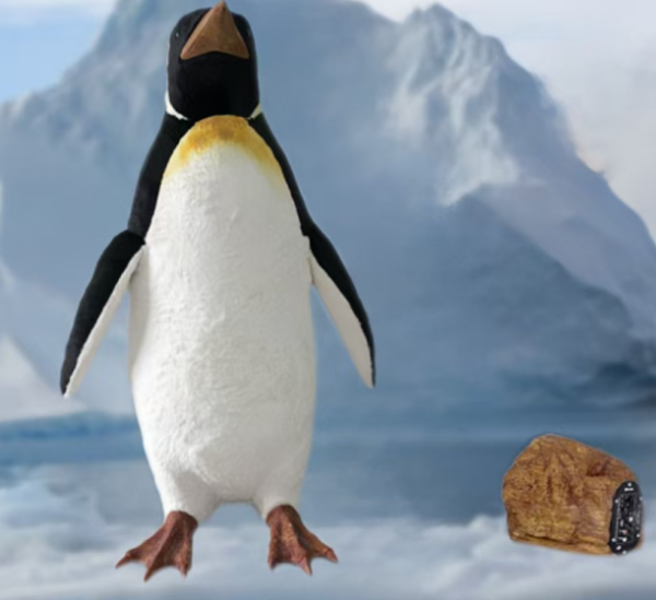 Life Size Animated Plush Penguin Realistic Fiberglass Resin Penguin Models Christmas Ornaments - Image 2