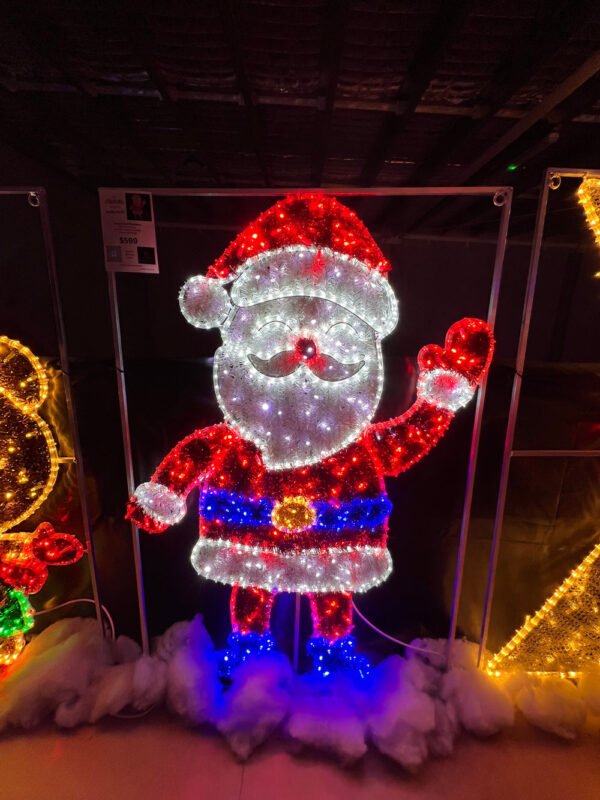 Christmas Santa Claus Lighting Decorative 2D LED Snowman Motif Lights Decorations Christmas Ornaments - Image 2