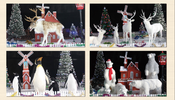 Life Size Polar Bear Plush Ornament Animatronic Animal Bear Statue Christmas Decoration - Image 8
