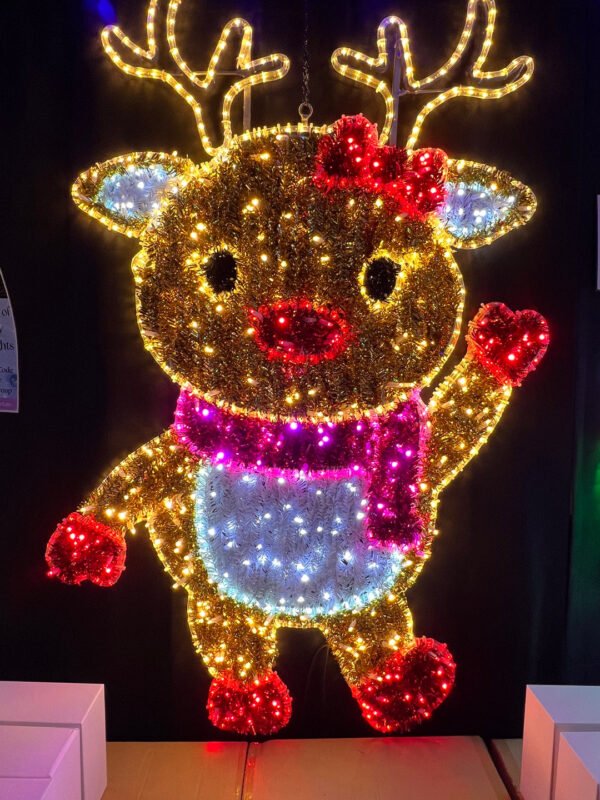 2D LED Lighted Decorative Street Shopping Mall Teddy Bear Motif Light Holiday Christmas Decorations - Image 9