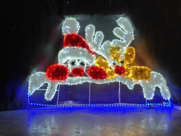 Christmas Santa Claus Lighting Decorative 2D LED Snowman Motif Lights Decorations Christmas Ornaments - Image 5
