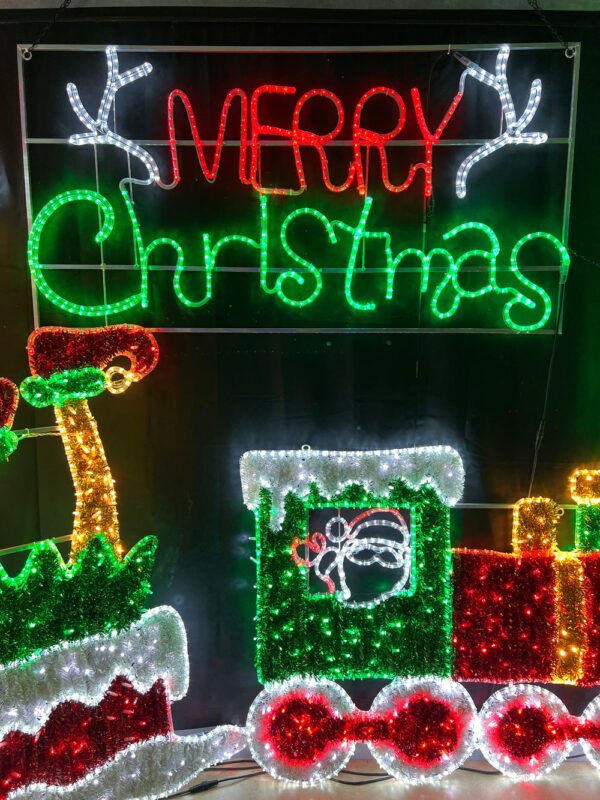 Christmas Santa Claus Lighting Decorative 2D LED Snowman Motif Lights Decorations Christmas Ornaments - Image 7