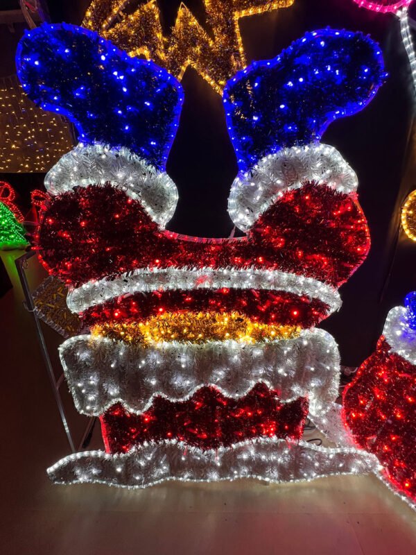 Christmas Santa Claus Lighting Decorative 2D LED Snowman Motif Lights Decorations Christmas Ornaments - Image 10