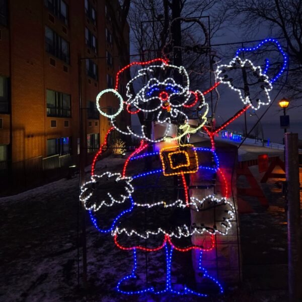 Santa Claus Lighting Decorative 2D LED Santa Claus Motif Lights Decorations Christmas Ornaments - Image 9