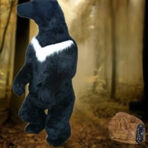Customized Realistic Animatronic Animal Decorative Polar Bear Plush Statue Christmas Decoration