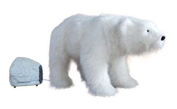 Polar Bear Plush Life Size Animal Statues Decorative Simulation Christmas Ornaments - Image 4