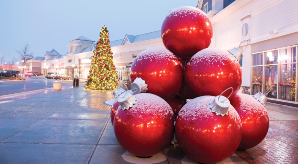 Outdoor Commercial Christmas Fiberglass Decorations Life Size Resin Giant Large Christmas Ball Bauble Ornaments Stack - Image 6